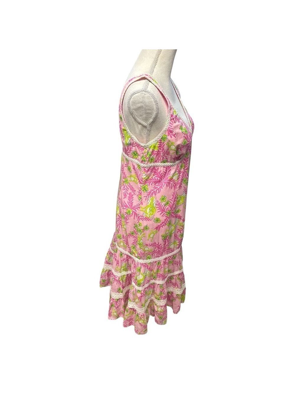 Lilly Pulitzer Women's Mommy & Me Monkey Print Sleeveless Cotton Dress Size 10 - Picture 2 of 16